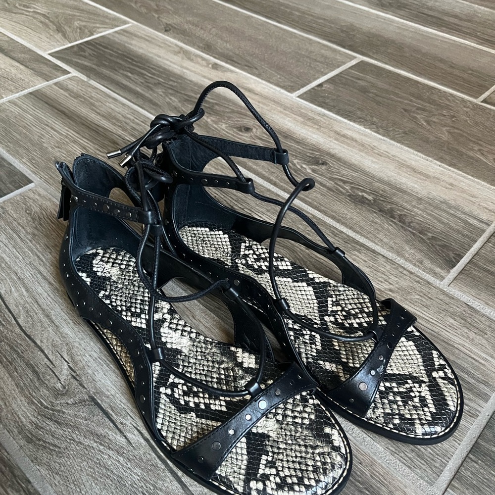 Vince Camuto Snakeskin Gladiator Sandals